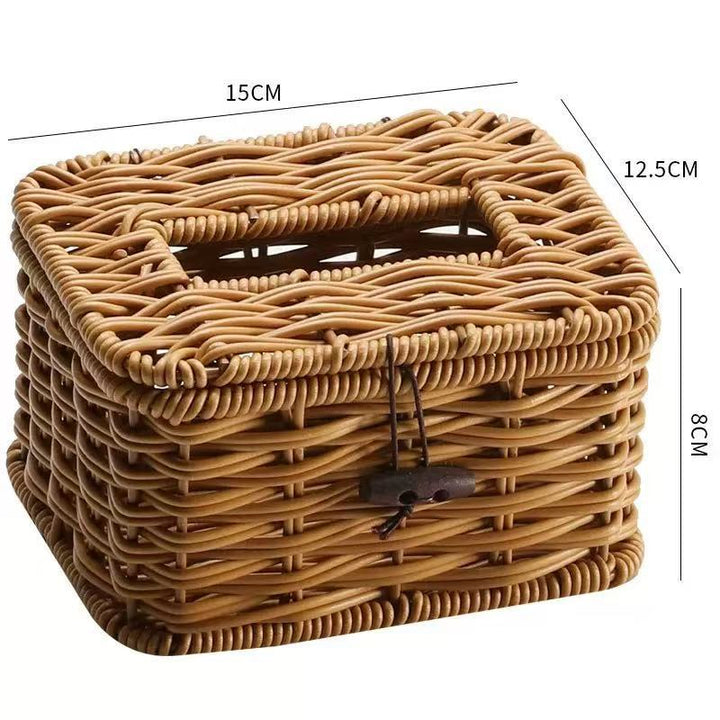 Handcrafted Wicker Storage Box