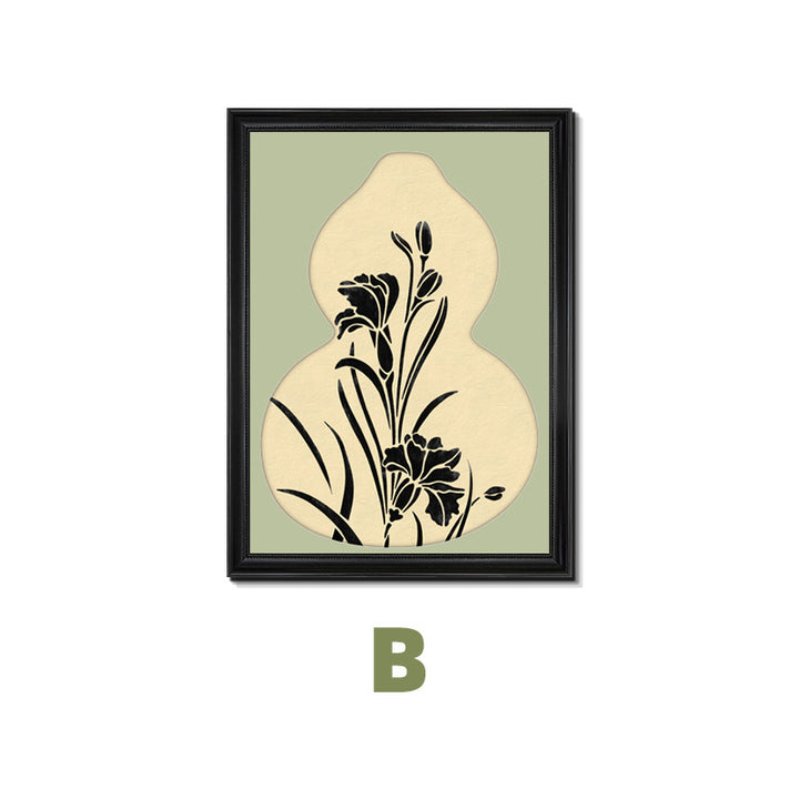 Decorative Framed Bird Silhouette Wall Art