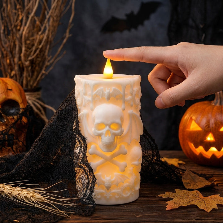 Decorative Skull Candle