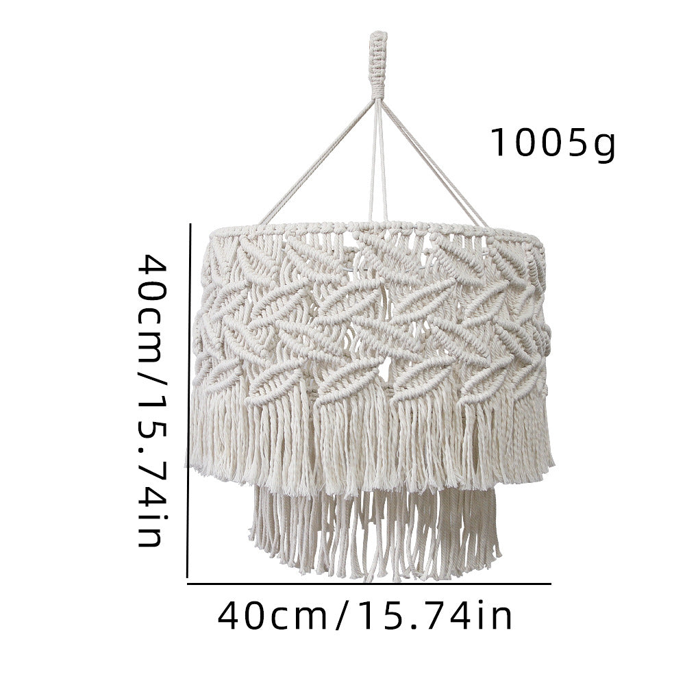 Handwoven Macramé Pendant Lamp