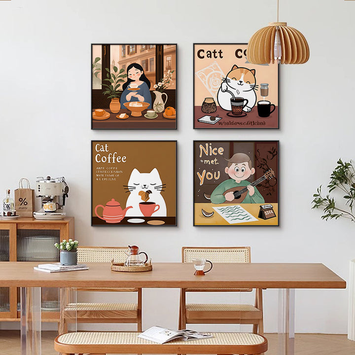 Framed Art Print of a Cozy Tea Scene