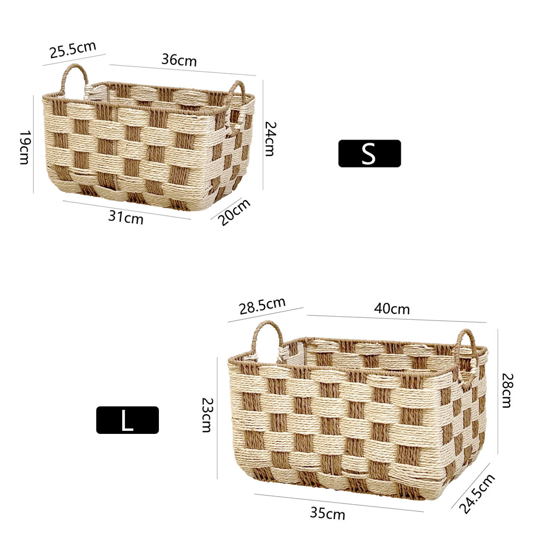 Basket with decorative honeycomb design