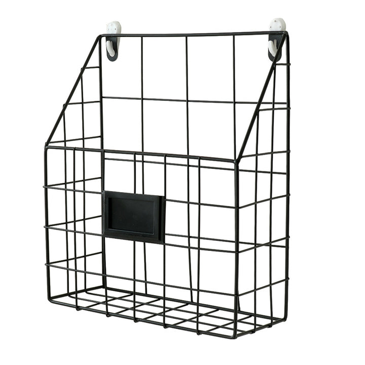 Wall shelf with storage basket