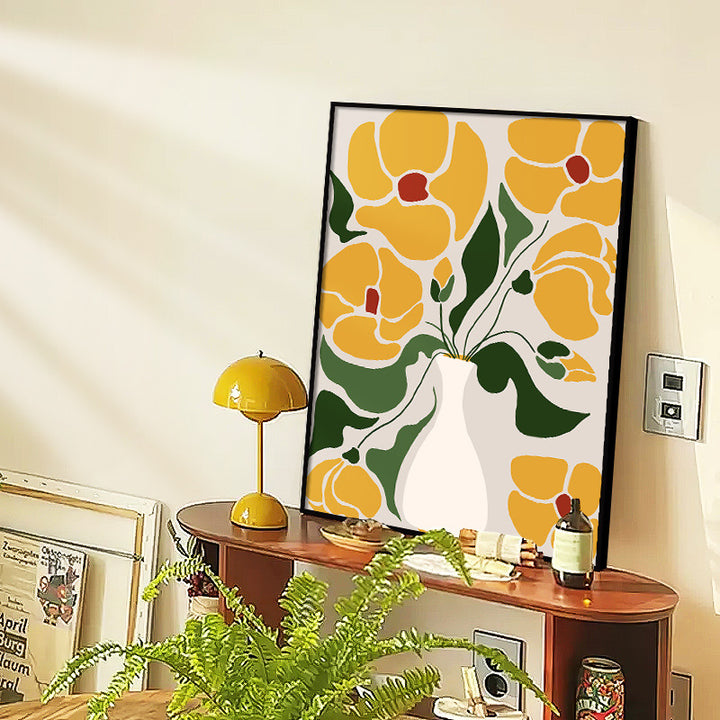 Floral Themed Wall Art Print