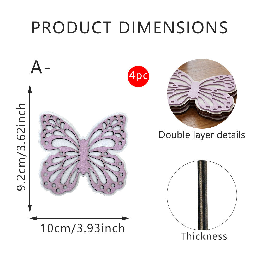 Decorative Butterfly Wooden Figure
