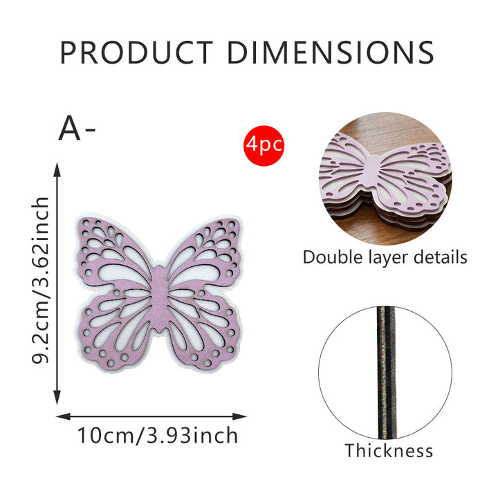 Decorative Butterfly Wooden Figure