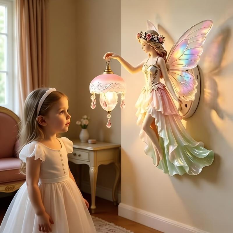Decorative fairy figure with LED light