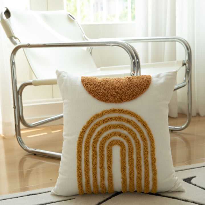 Textured Geometric Throw Pillow