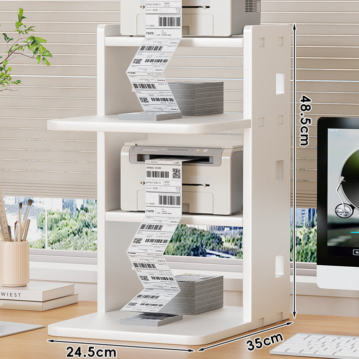 Desktop Printer Stand Organizer with Paper Stacking Shelf