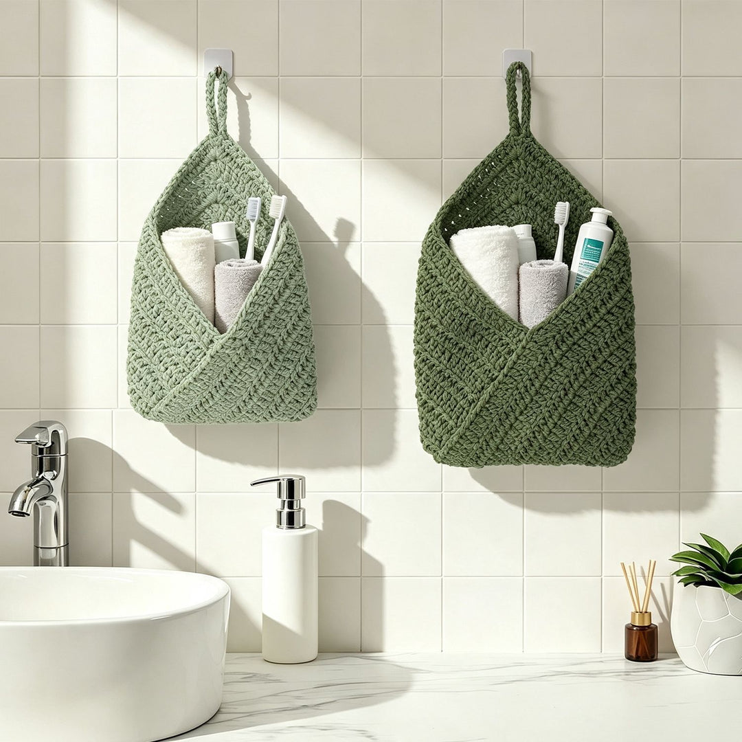 Hand-knotted storage bag