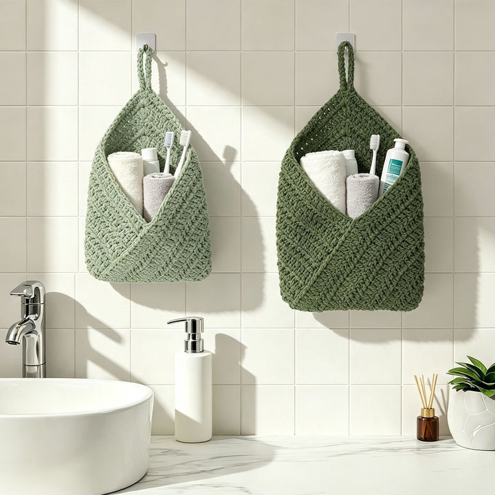 Hand-knotted storage bag