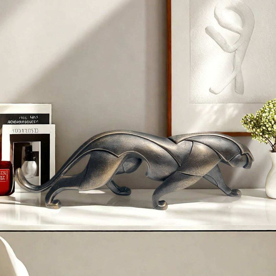 Artistic Panther Sculpture