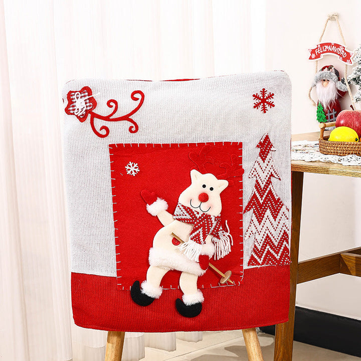 Festive chair covers with Christmas motif