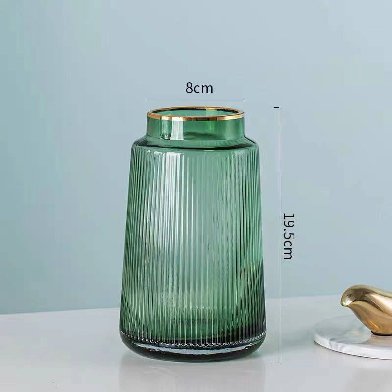 Decorative Glass Vase for Table Centerpiece