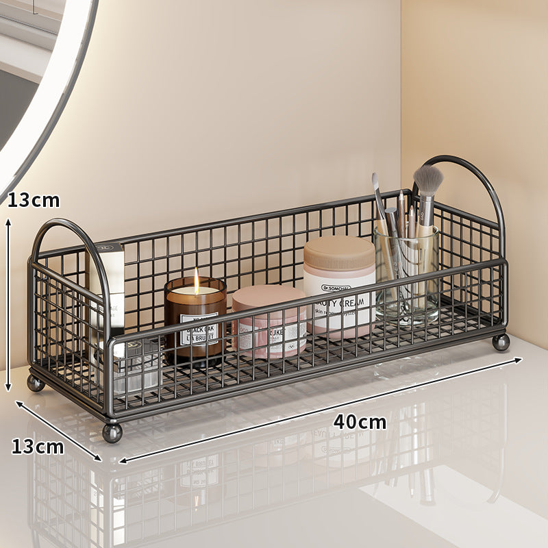Three Tier Corner Mesh Metal Bathroom Shelf Organizer