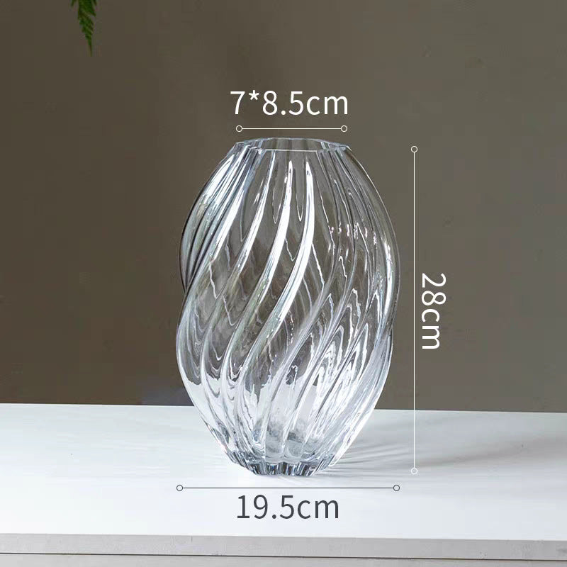Decorative Swirl Glass Vase