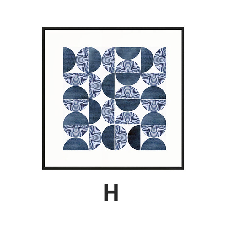 Abstract Grid Pattern Framed Art Print