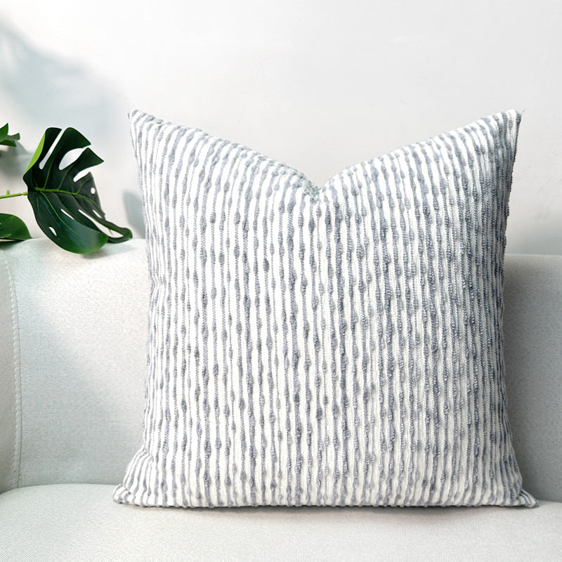 Textured Striped Decorative Cushion
