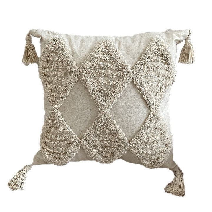 Textured Geometric Accent Throw Pillow