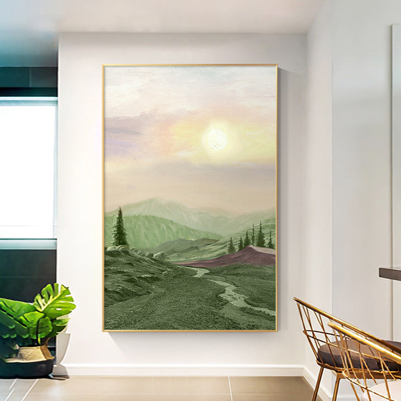 Framed Abstract Landscape Artwork
