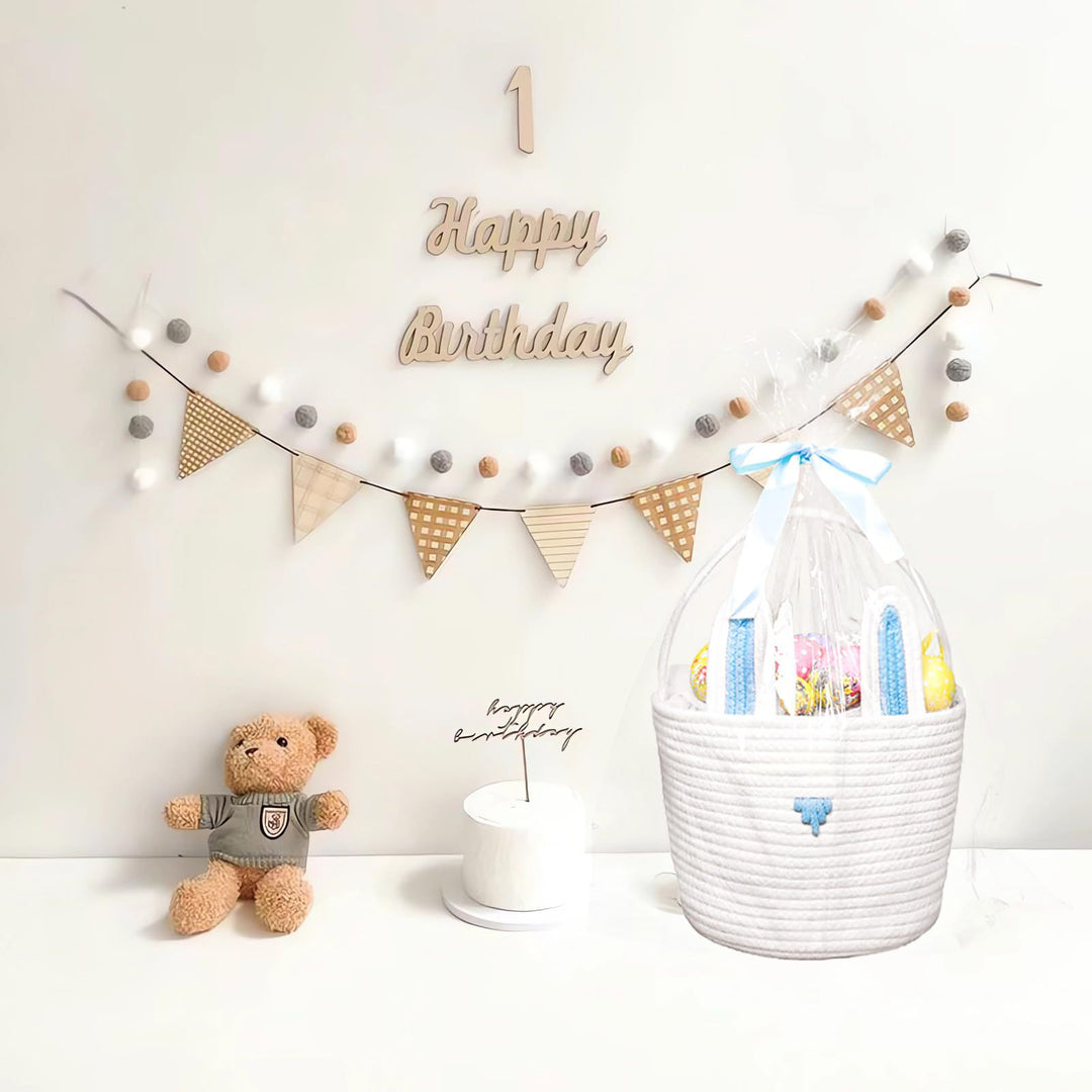 Playful Storage Basket in Rabbit Design