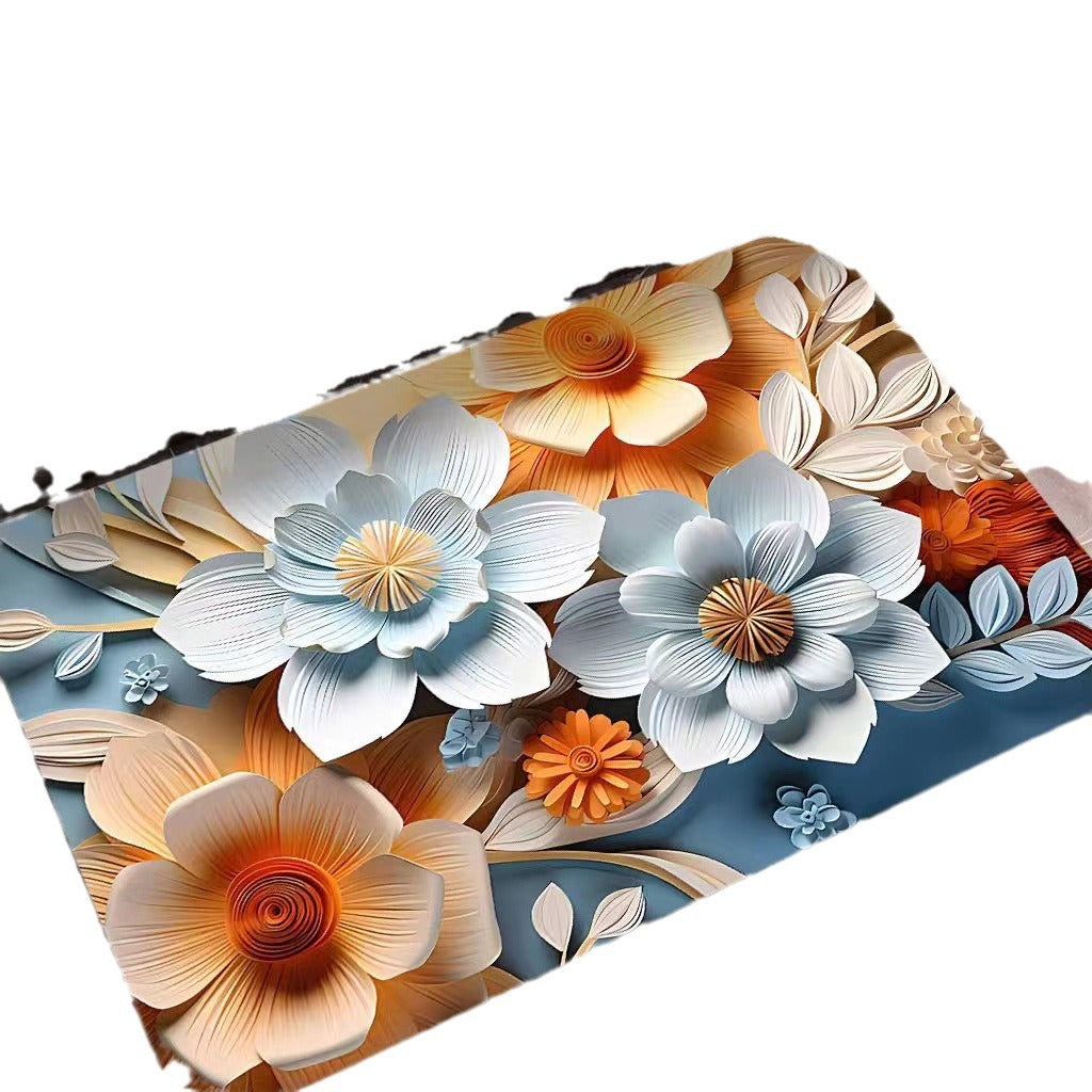 3D Textured Floral Mat