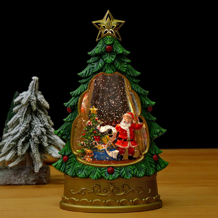 Christmas tree snow globe