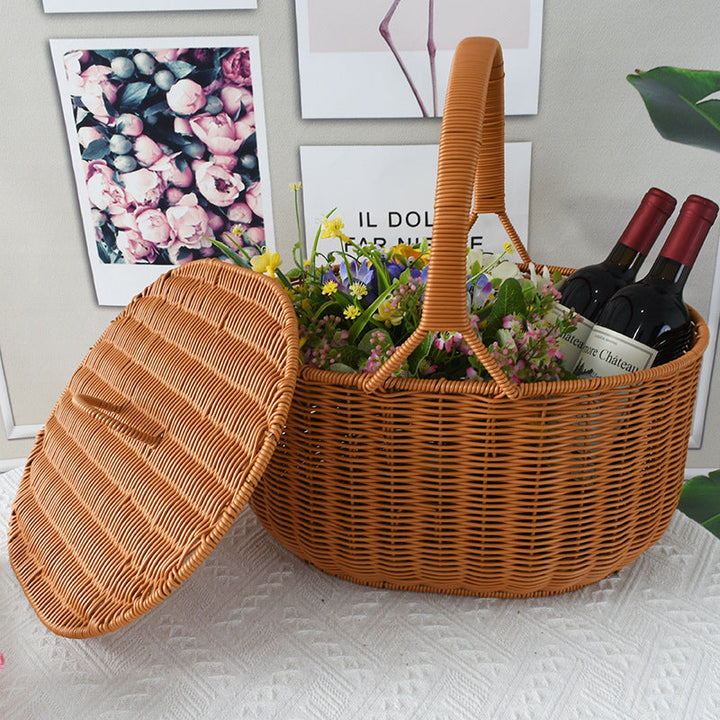 Artisan Woven Picnic Basket