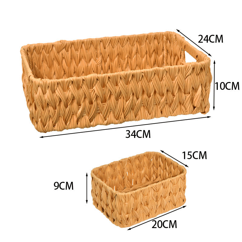 Natural Fiber Woven Storage Basket