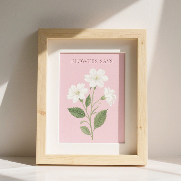 Floral Themed Wall Art Frame