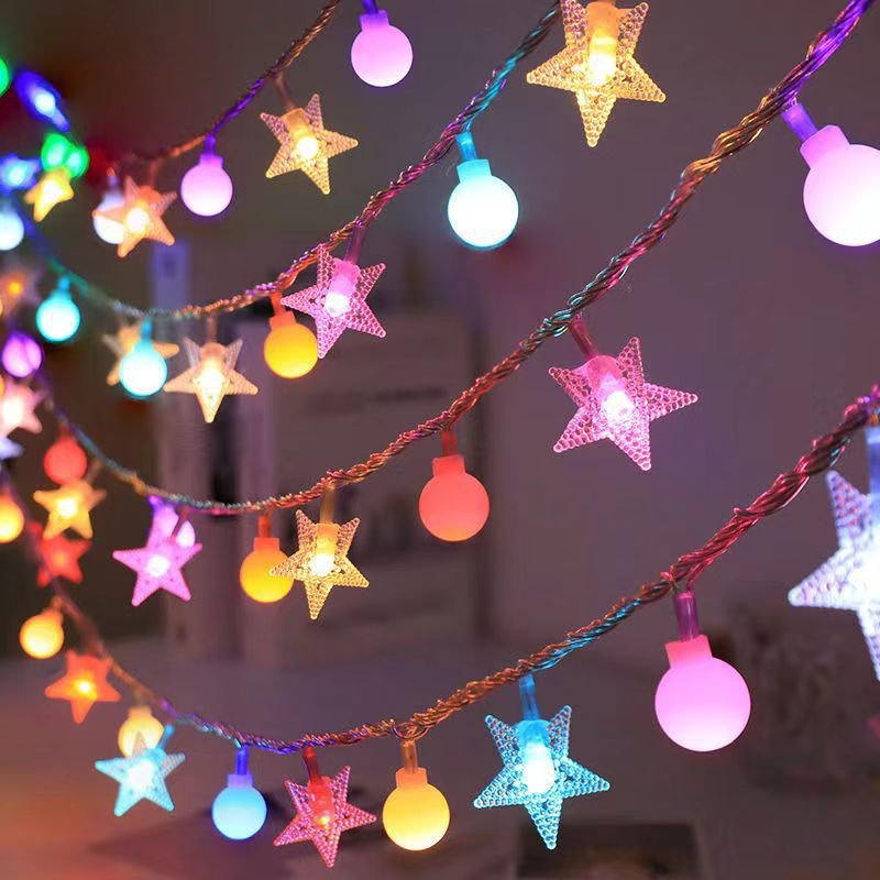 Globe LED string lights for atmospheric home decor