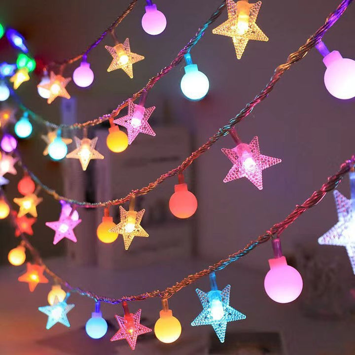 Globe LED string lights for atmospheric home decor