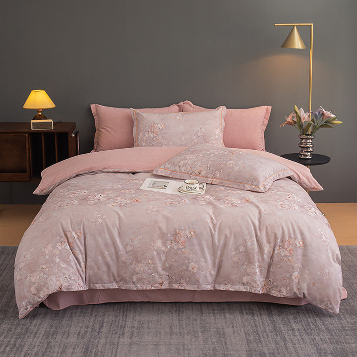 Nature-Inspired Botanical Print Duvet Cover Set