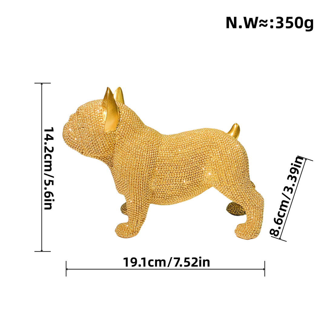 Decorative dog figure in modern design