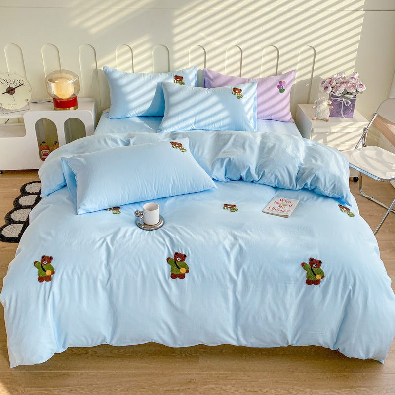 Playful Panda-Themed Duvet Cover Set