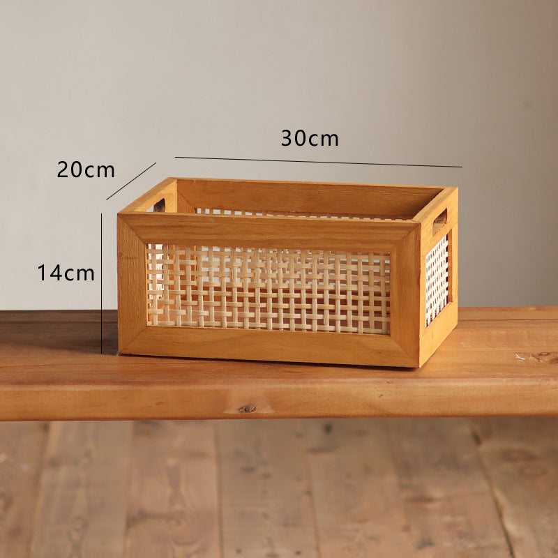 High-quality storage basket made of natural material