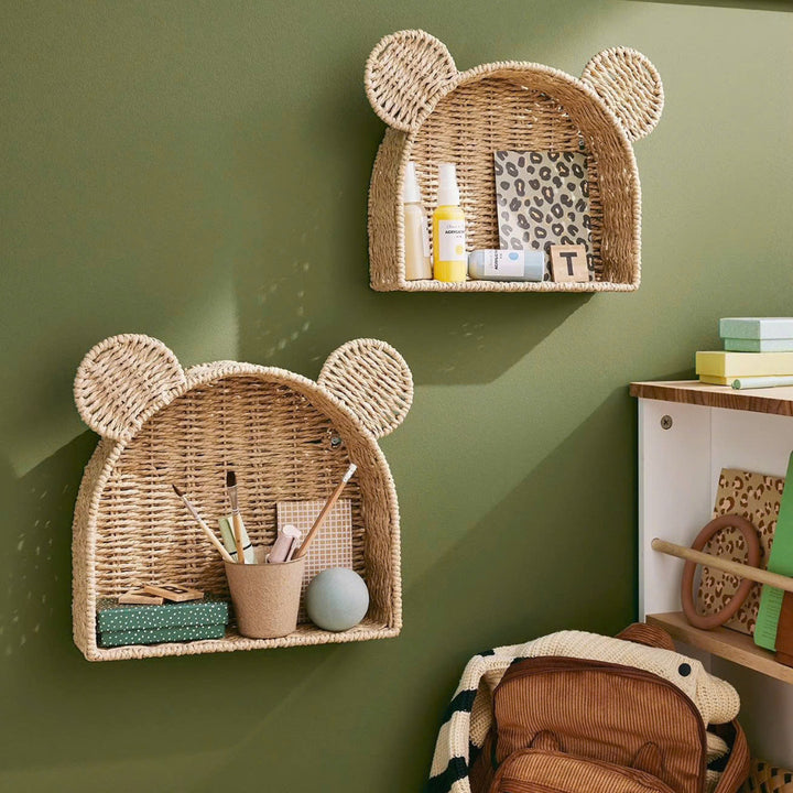 Playful storage basket with ears
