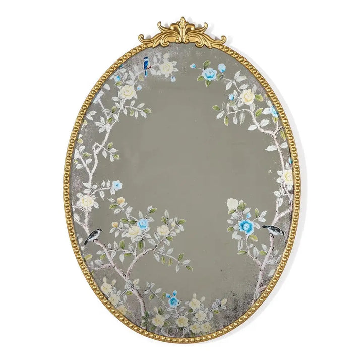 Ornate Floral Wall Mirror