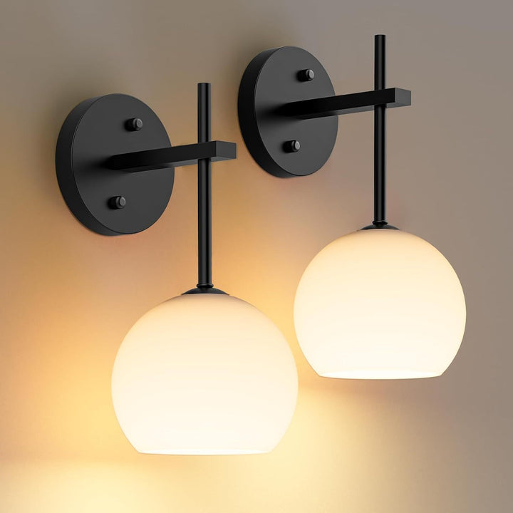 Modern Glass Globe Wall Lamp