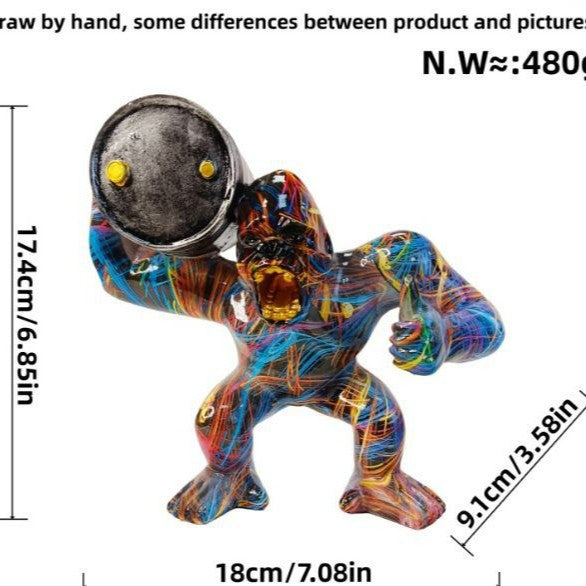 Sporty decorative figure of a weightlifter
