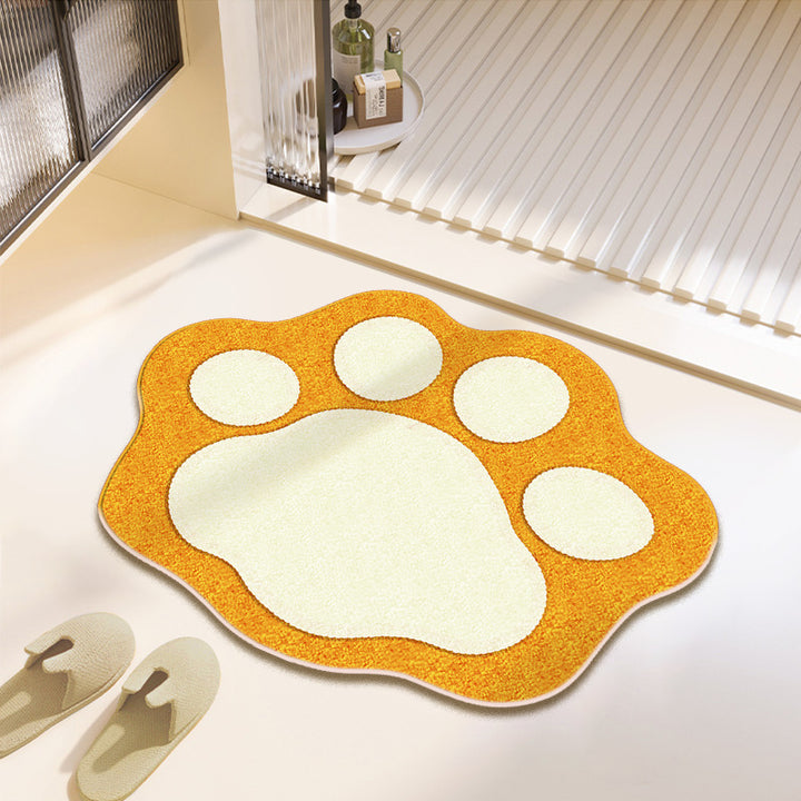 Fun Paw Print Bath Mat