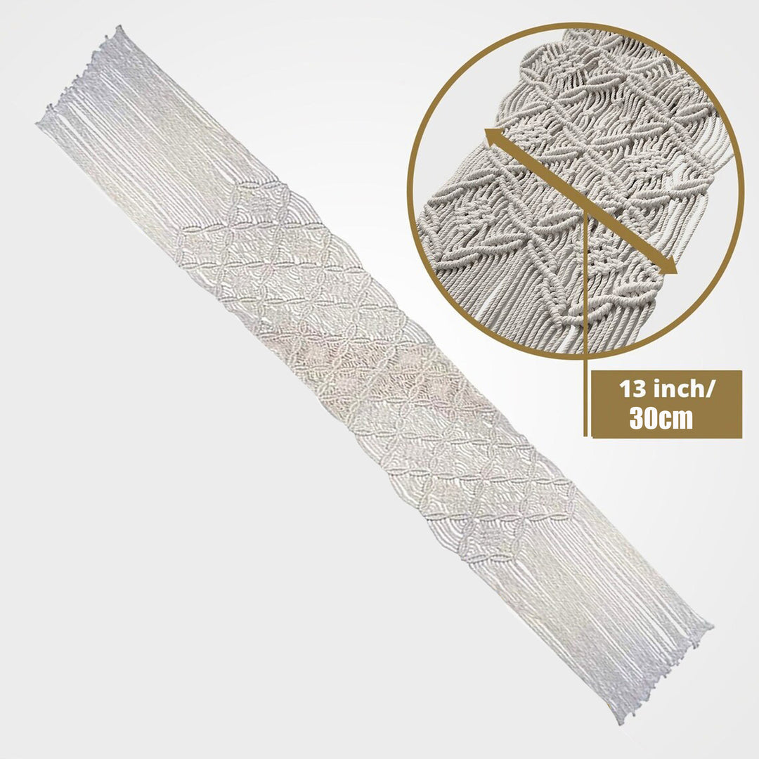 Decorative Macrame Fringe Runner