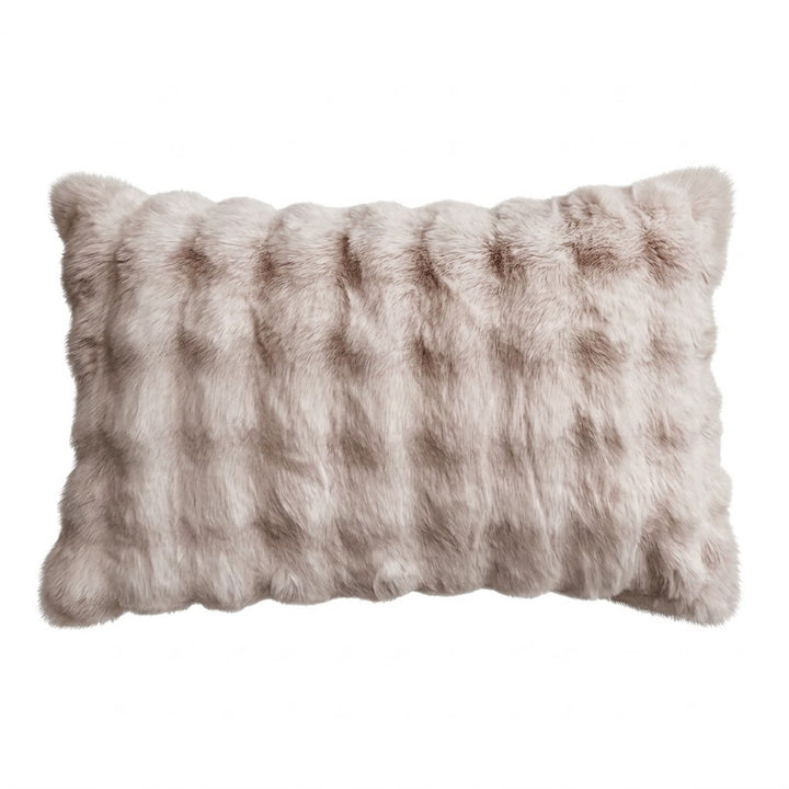 Plush Textured Decorative Cushion