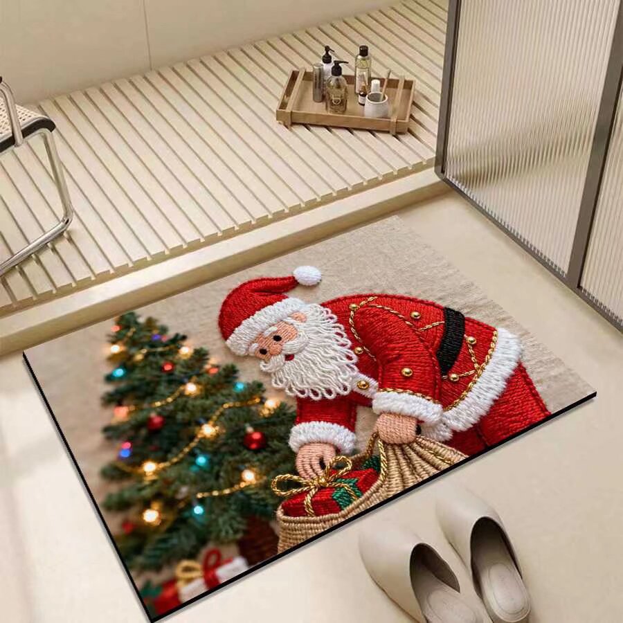 Christmas-Themed Entrance Mat