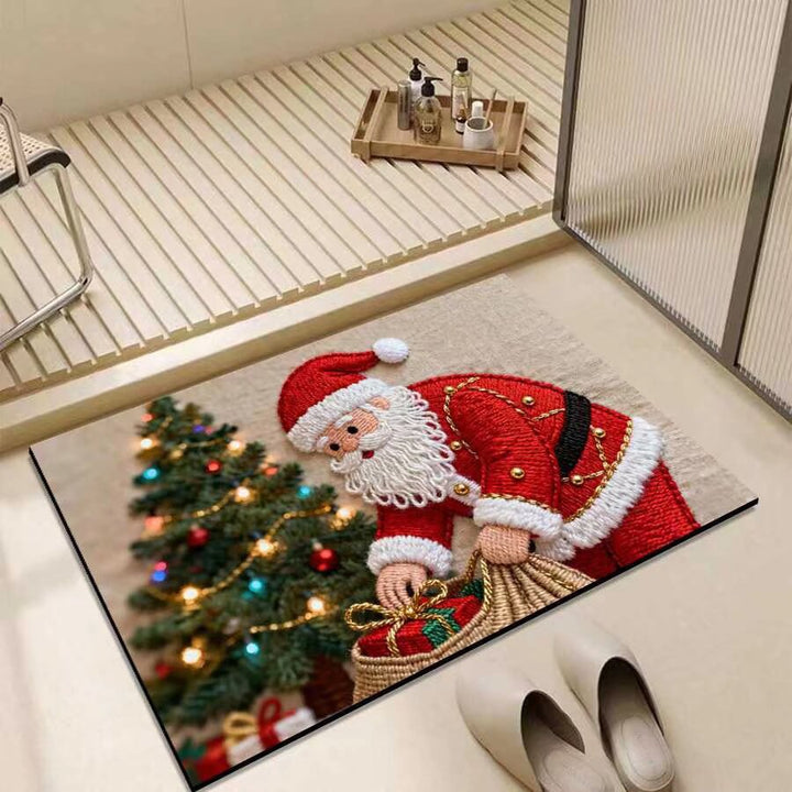 Christmas-Themed Entrance Mat