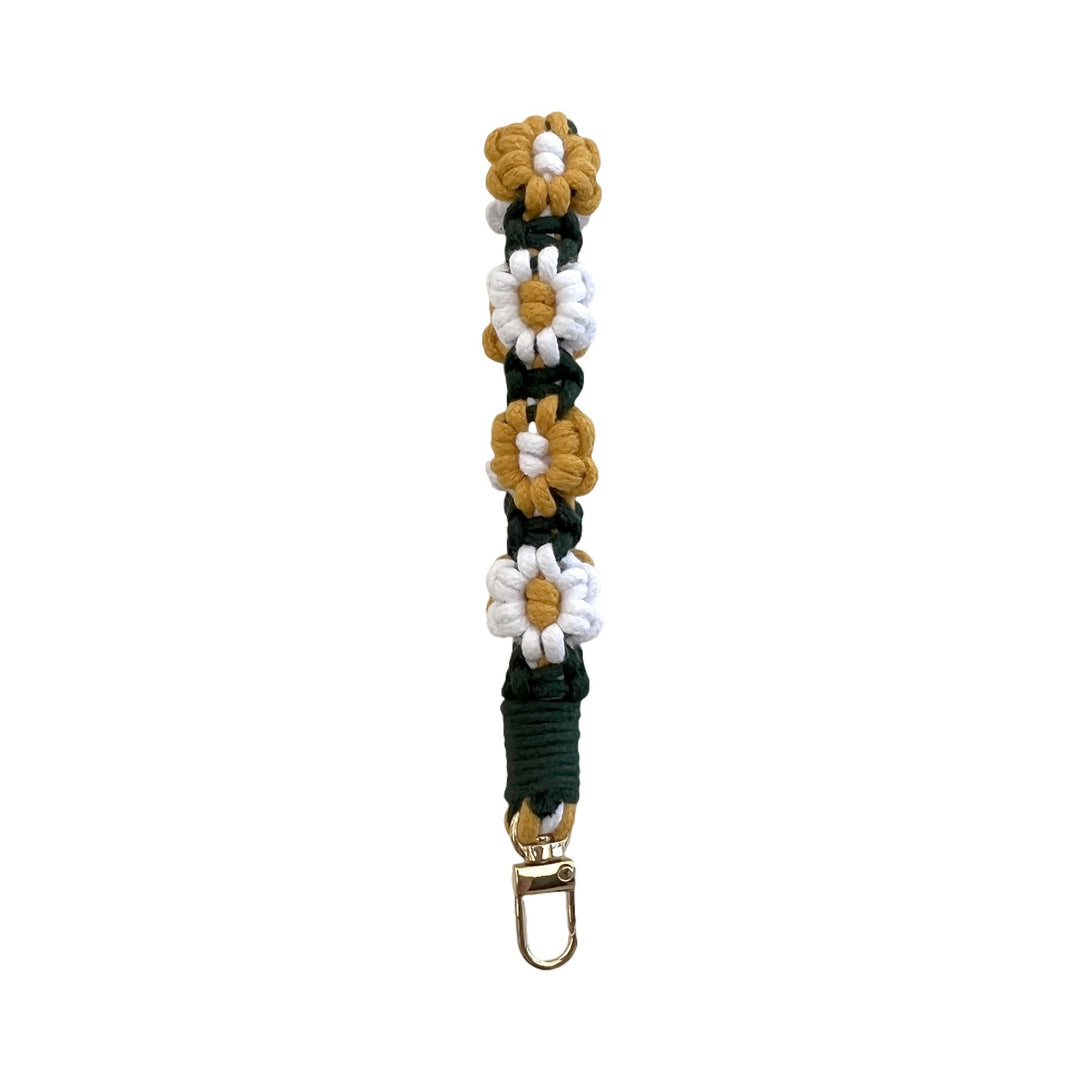 Floral Macrame Keychain Holder