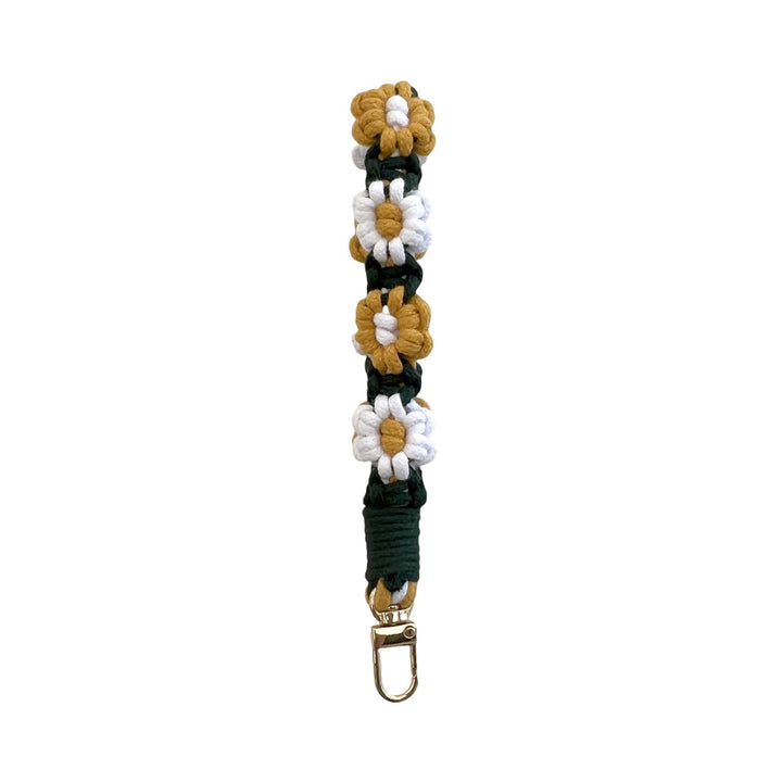 Floral Macrame Keychain Holder