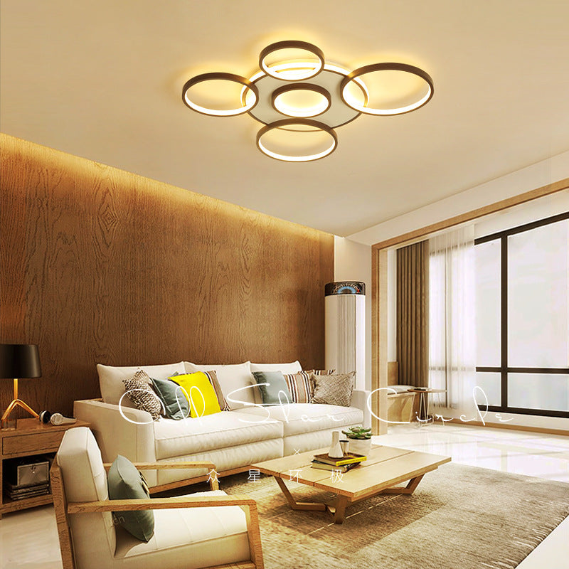 Modern adjustable LED ring ceiling light