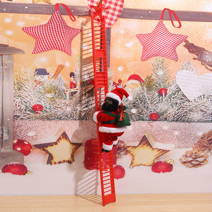 Decorative Santa Claus with ladder