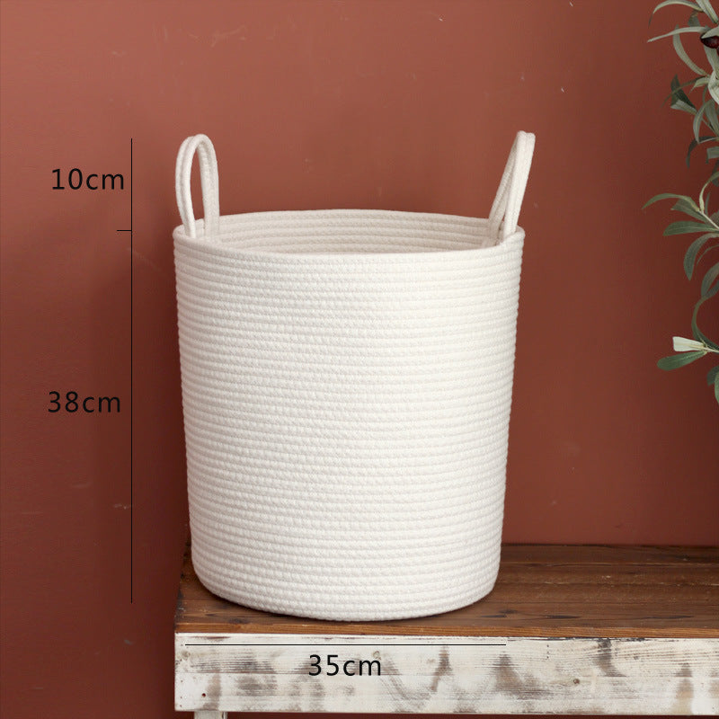 Stylish storage basket with handles
